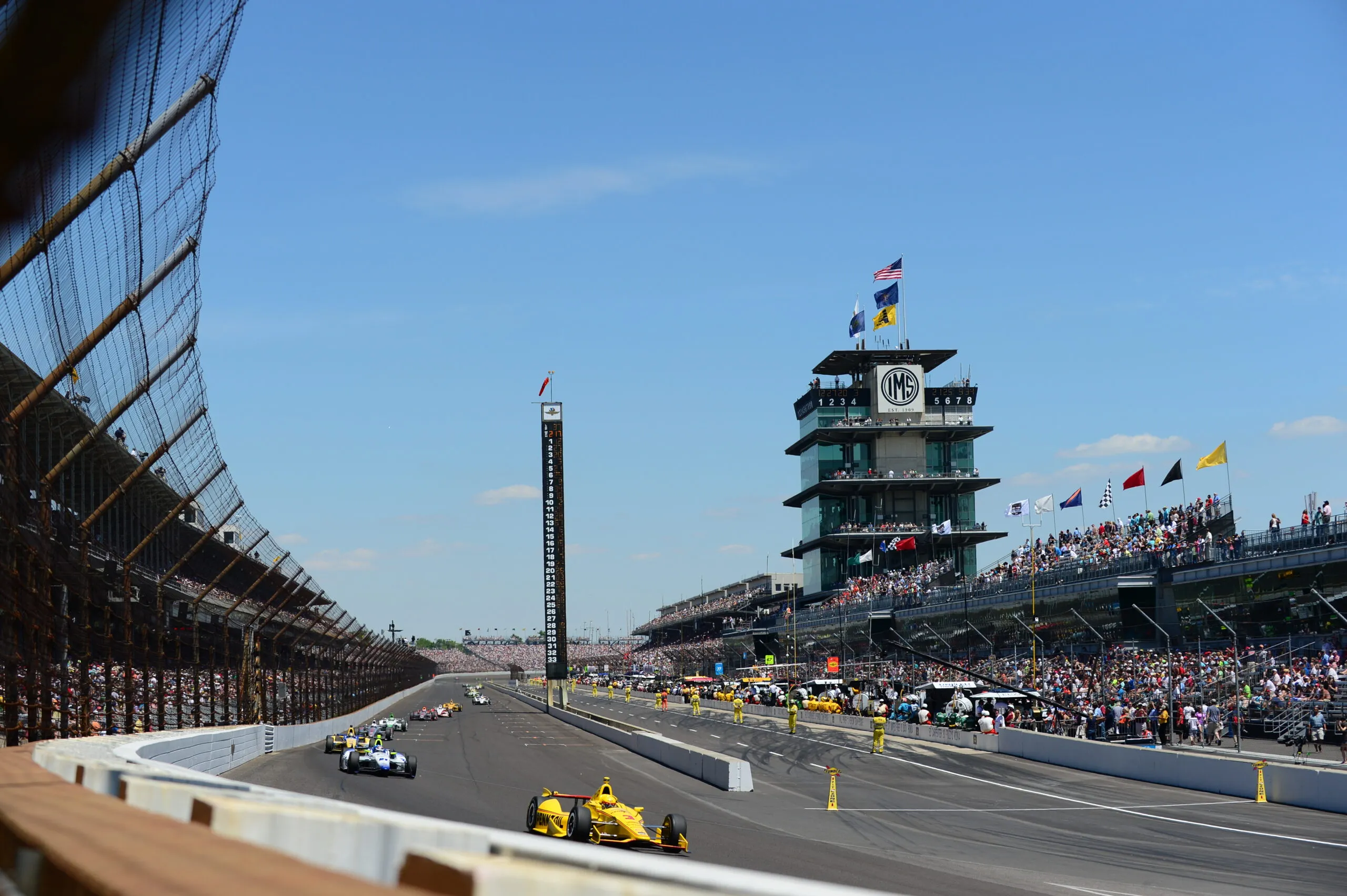 Indianapolis, IN - May 25, 2014 - Indianapolis Motor Speedway: Helio Castroneves (3) competing in the 98th Indianapolis 500 (Photo by Phil Ellsworth / ESPN Images)
