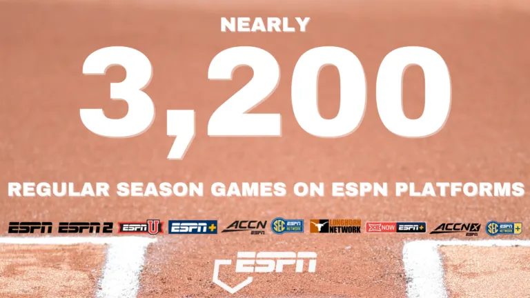 ESPN Hits Home Run with Nearly 3,200 Regular Season Softball Games ...