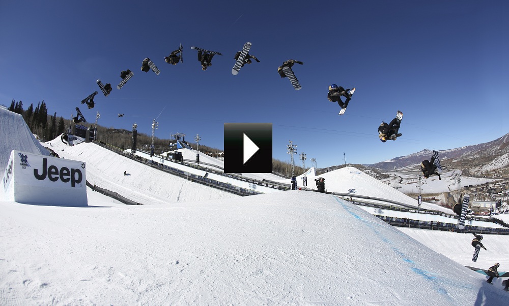 Mark McMorris competing in Men’s Snowboard Slopestyle Final during X Games Aspen 2014. Photo credit: Christian Pondella / ESPN Images 