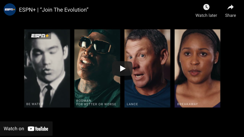 ESPN+ Debuts New Brand Campaign Inviting Fans to Join The Evolution ...