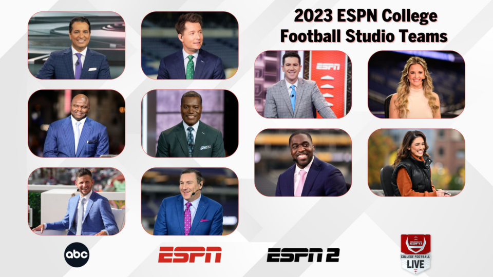 ESPN Announces College Football Studio Lineup, New Roles for Riggs ...