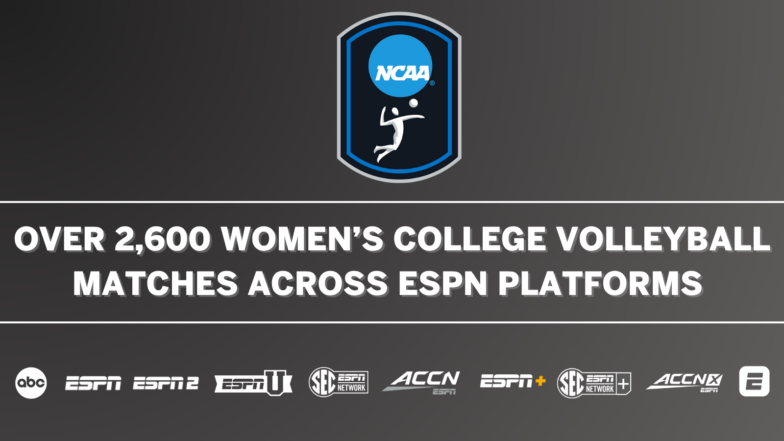 ESPN Reveals Women’s College Volleyball Programming Lineup – Most ...
