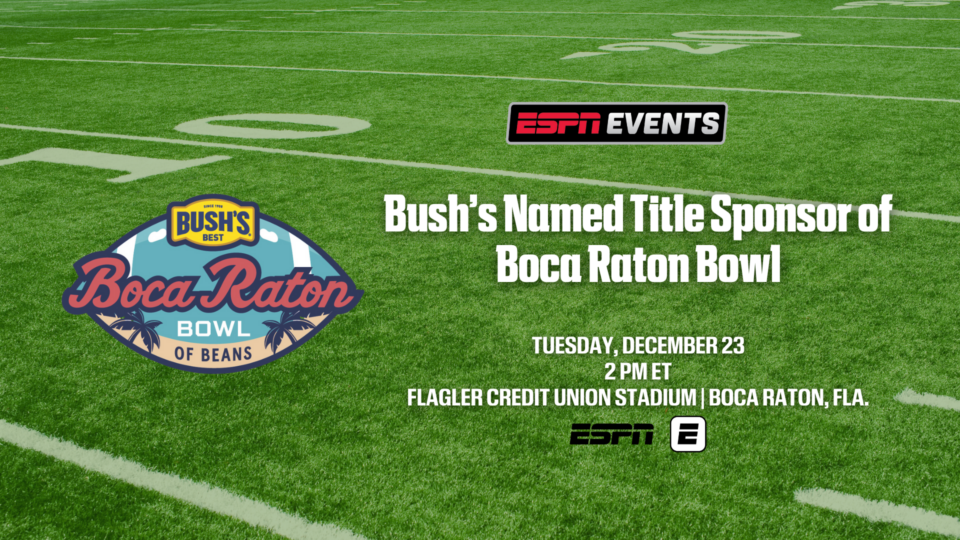Boca Raton Bowl announces Bush’s® Beans as new title sponsor - ESPN ...