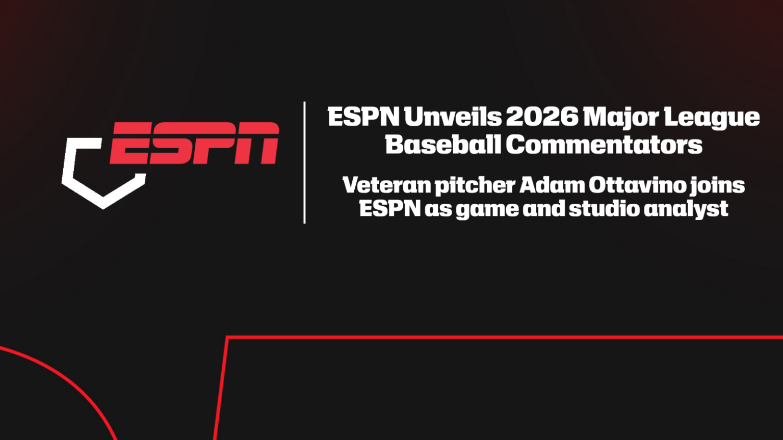 ESPN’s 2026 Major League Baseball commentators - ESPN Press Room